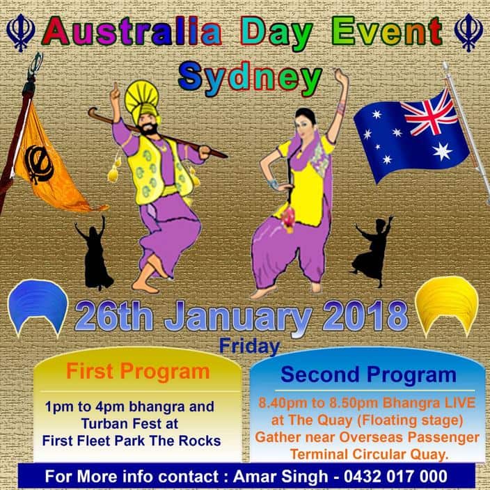 Bhangra at official Australia Day celebrations