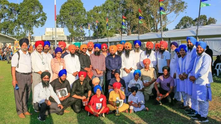 Turban coach Bhupinder Singh at Turban camp