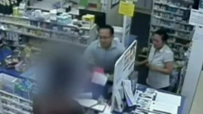 cctv man at the chemist