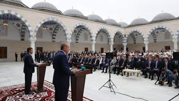 Turkish President Erdogan in Bishkek