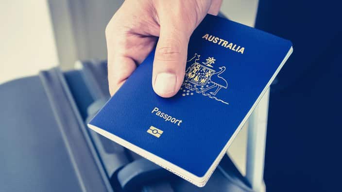 Australian passport.