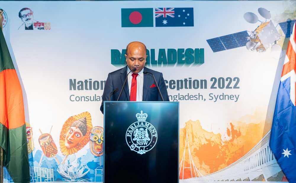 In his address, the Consul General Khandker Masudul Alam paid rich tributes to Father of the Nation Bangabandhu Sheikh Mujibur Rahman