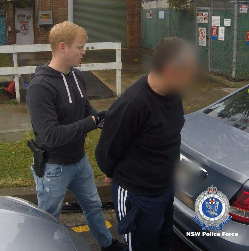 A 45-year-old man during a vehicle stop at Gibson Ave, Padstow.