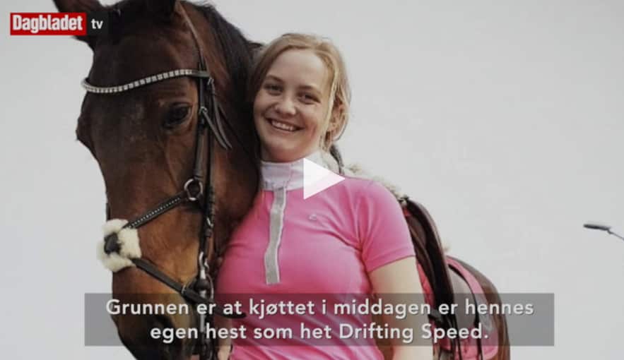 Pia Olden cooked a new dish with horse meat prepared with chilli and mango. 