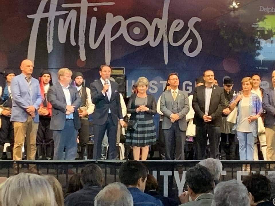 Ειδική τιμητική αναφορά στον εθνοσωτήρα των Ποντίων, Αυστραλού George Devine Treloar από την Επιτροπή Μνήμης, της Μέριμνας Ποντίων Κυριών της Ποντιακής Εστίας.