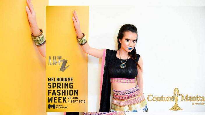 Kiran displayed her work at Melbourne Spring Fashion Week