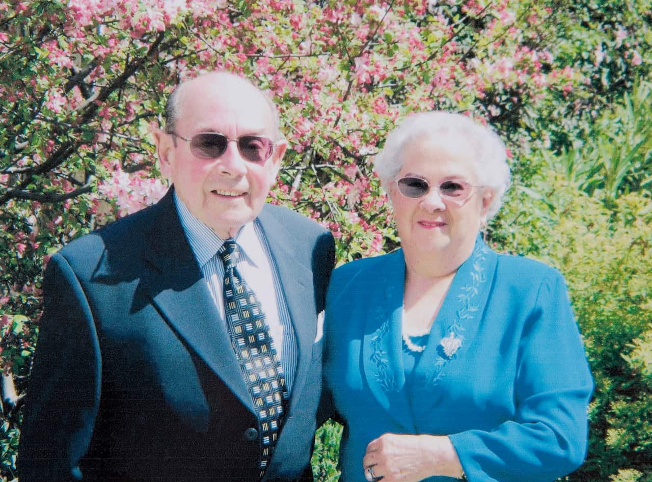 Camberra, 2005: Fernando e Maria Fernanda no seu 60º aniversário de casamento, celebrado no Canberra Yacht Club