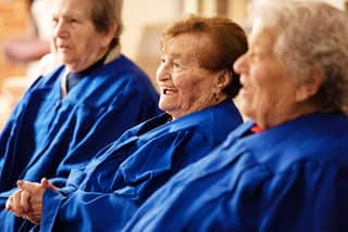 La signora Winifred, di 106 anni.