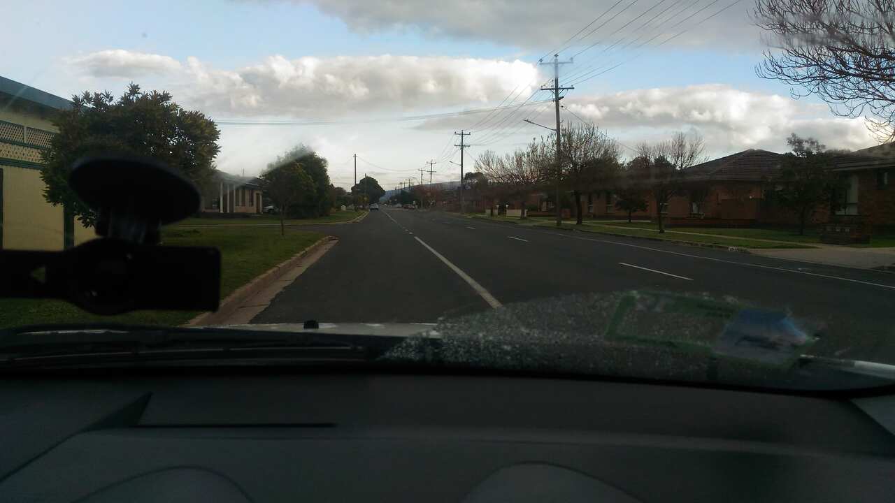 Empty street in Albury
