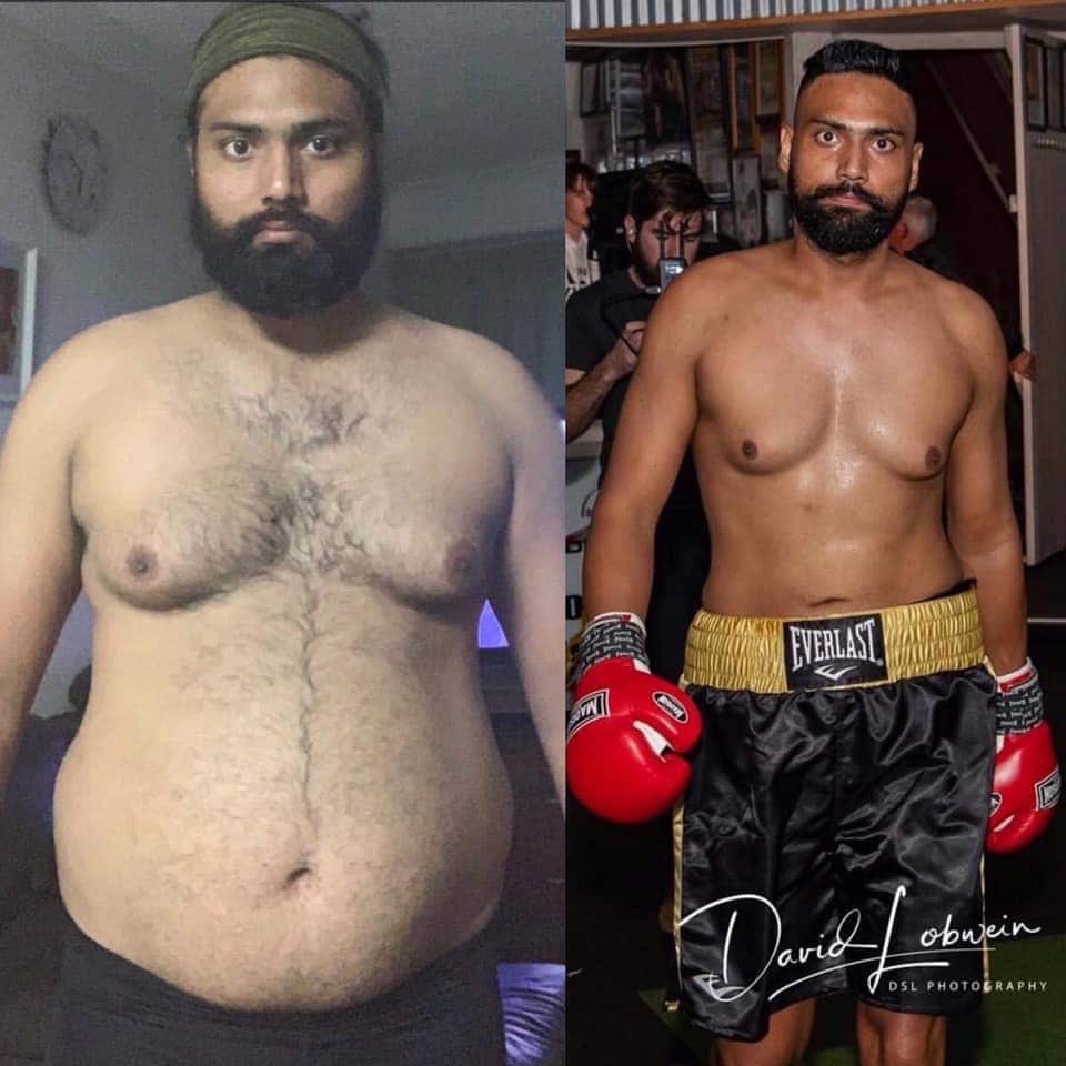 Gurjaswinder Singh lost 35 kg weight in just six months.