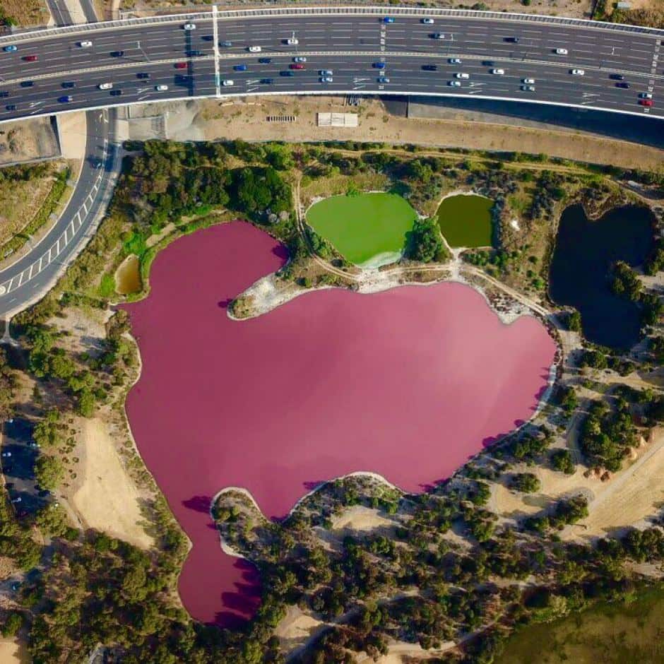 Melbourne's Westgate Park salt lake 