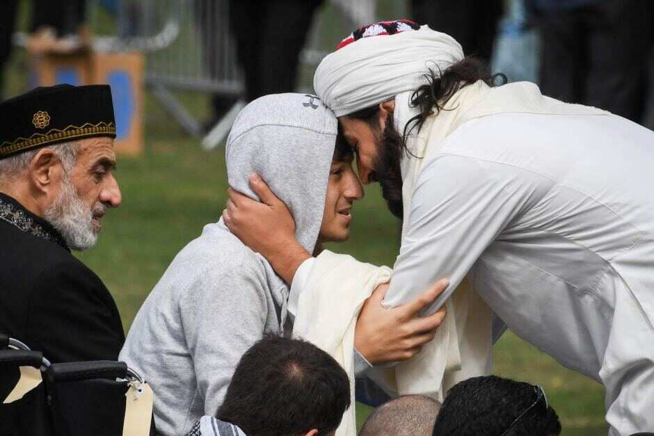 13-y.o Zaid Mustafa attends Friday prayers at Hagley Park