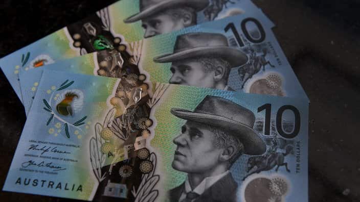 The newly designed $10 note in Sydney, Friday, Feb. 17, 2017.  (AAP Image/Dean Lewins) NO ARCHIVING