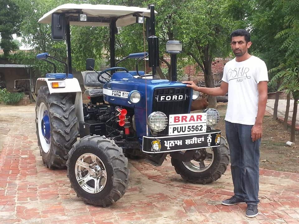 Mr Brar’s family has been using a similar Ford tractor in Bhaloor, Punjab for many years. 