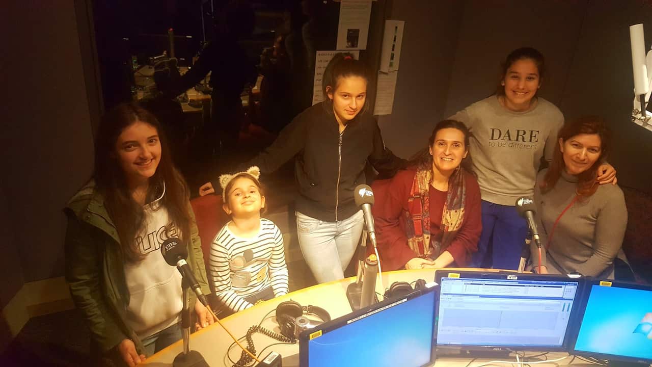 Teachers and students in SBS Radio Melbourne