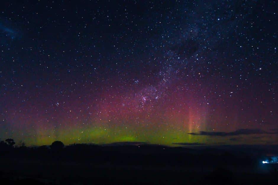 Aurora Australis seen from Exeter, Tasmania