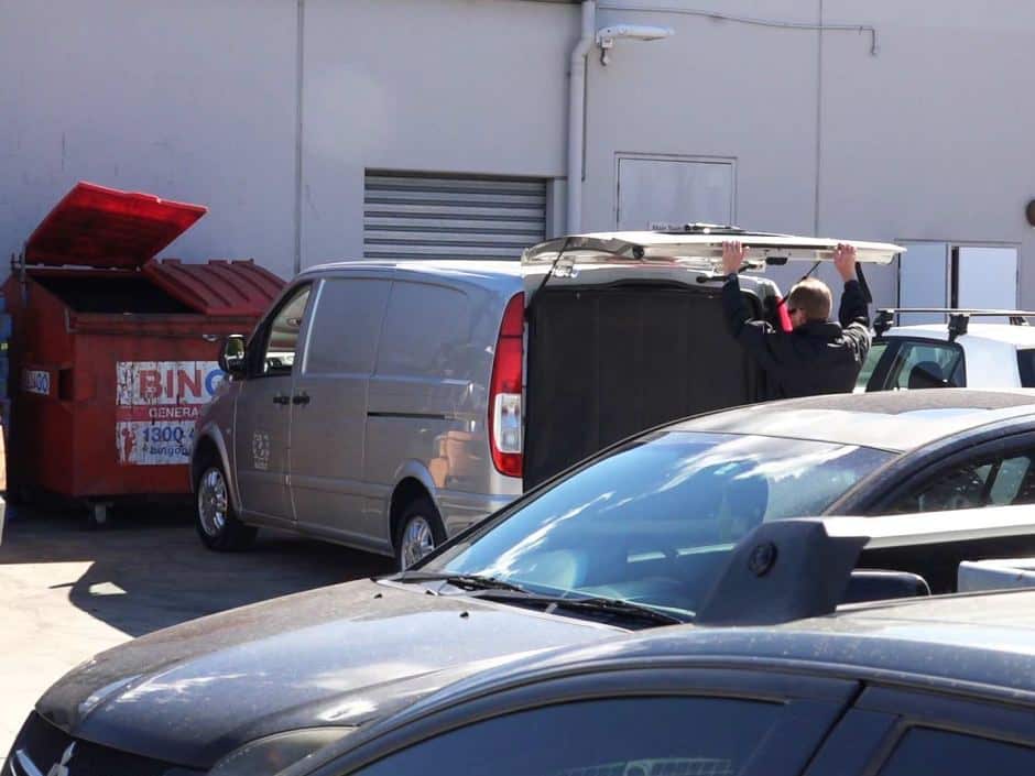 Body in van in carpark