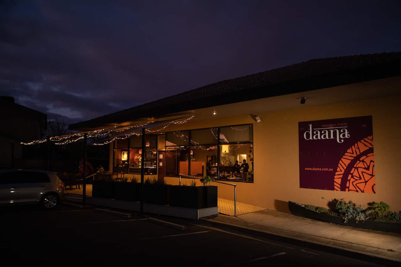 Outside view of Daana eatery at Canberra.