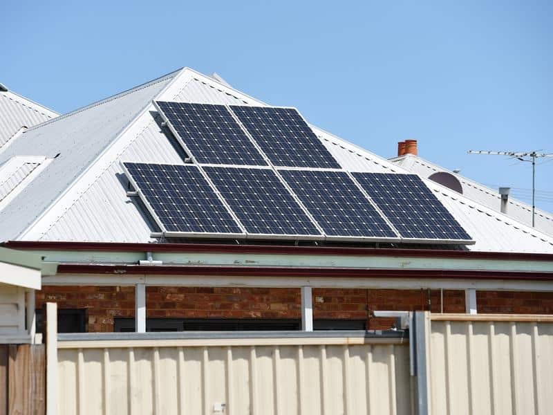 Solar panels on houses