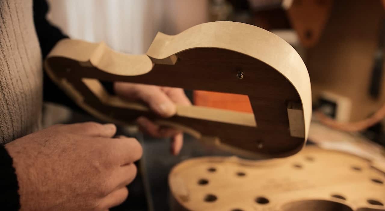 With everything made by hand, it takes 1-6 months to construct a single instrument.