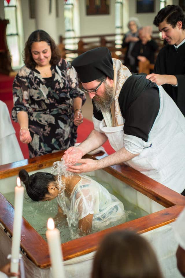 Australians of Indian descent were baptisted Orthodox Christians in Perth, Western Australia.