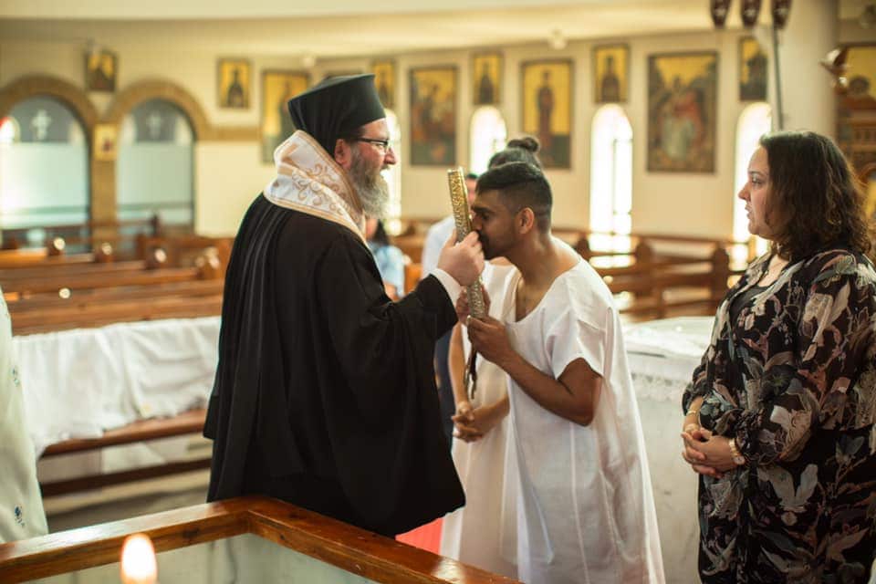 Australians of Indian descent were baptisted Orthodox Christians in Perth, Western Australia.