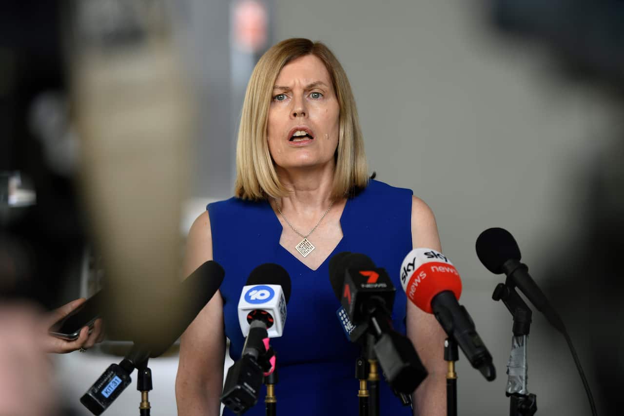 NSW Chief Health Officer Dr Kerry Chant speaks to the media.