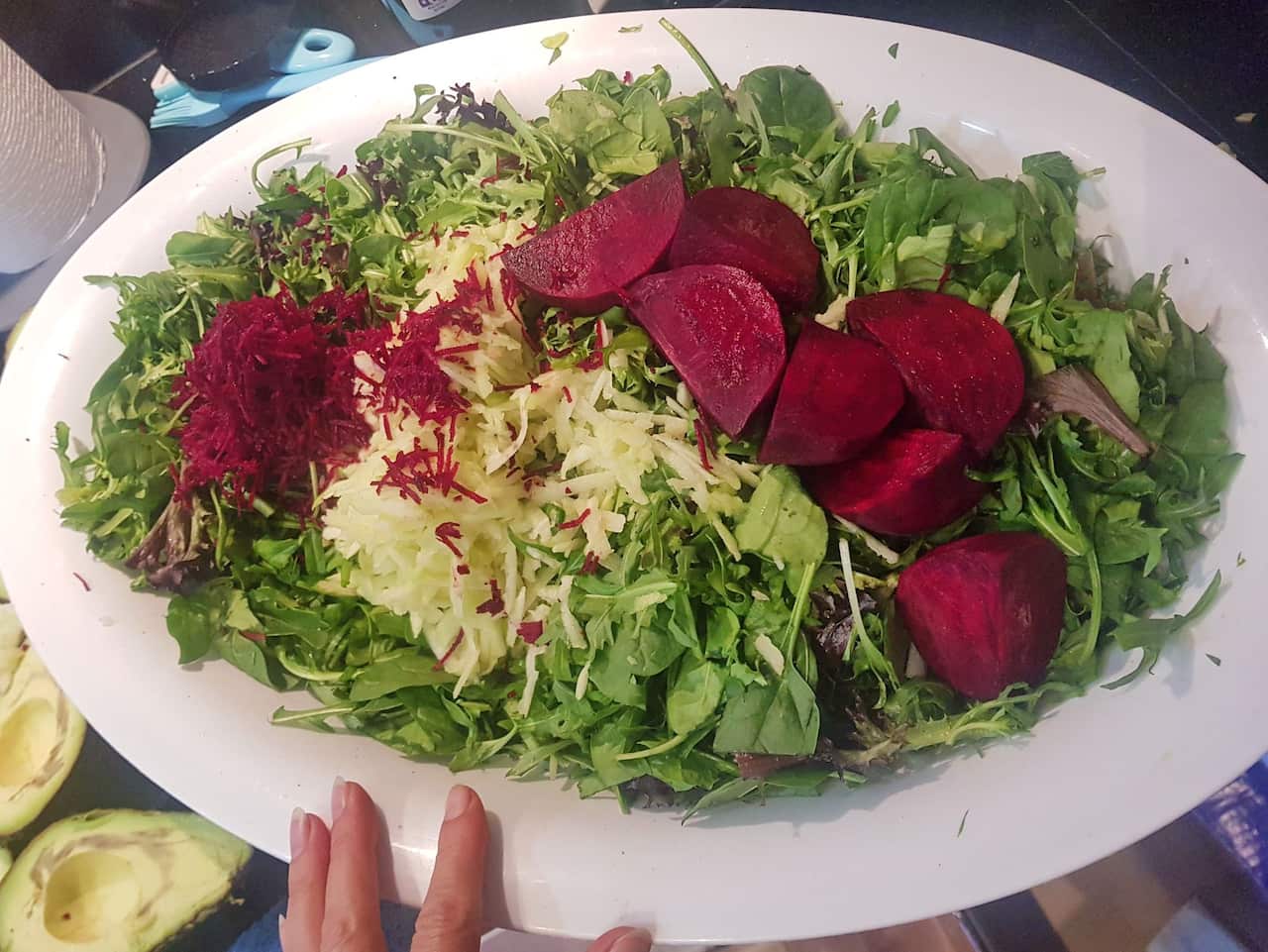 Salad with beetroot 