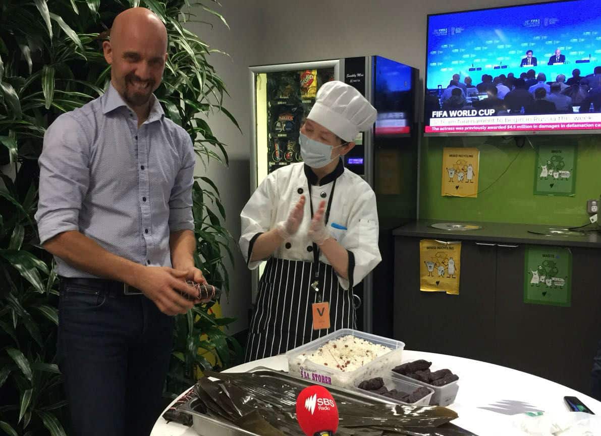 同事学包的粽子受表扬