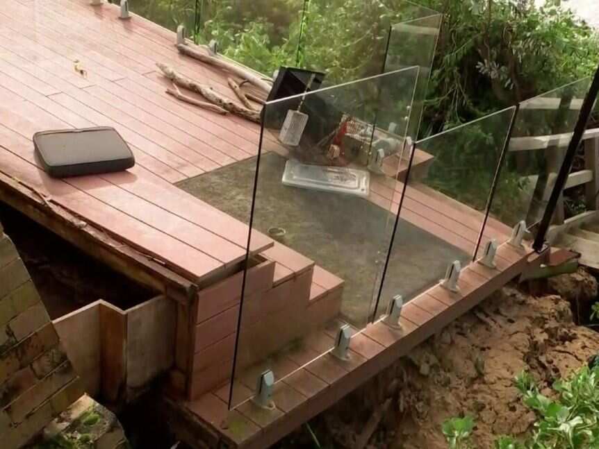 Gordon Cahill lost his balcony yesterday.