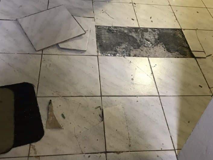 Cracks were discovered inside the Ashfield apartment building.