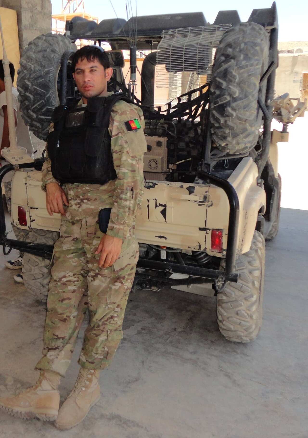 Shamsurahman Mamond during his deployment.