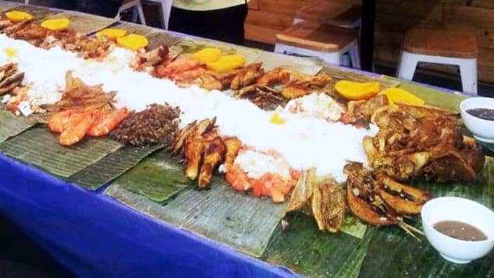 Boodle fight at Pinoy Kitchen