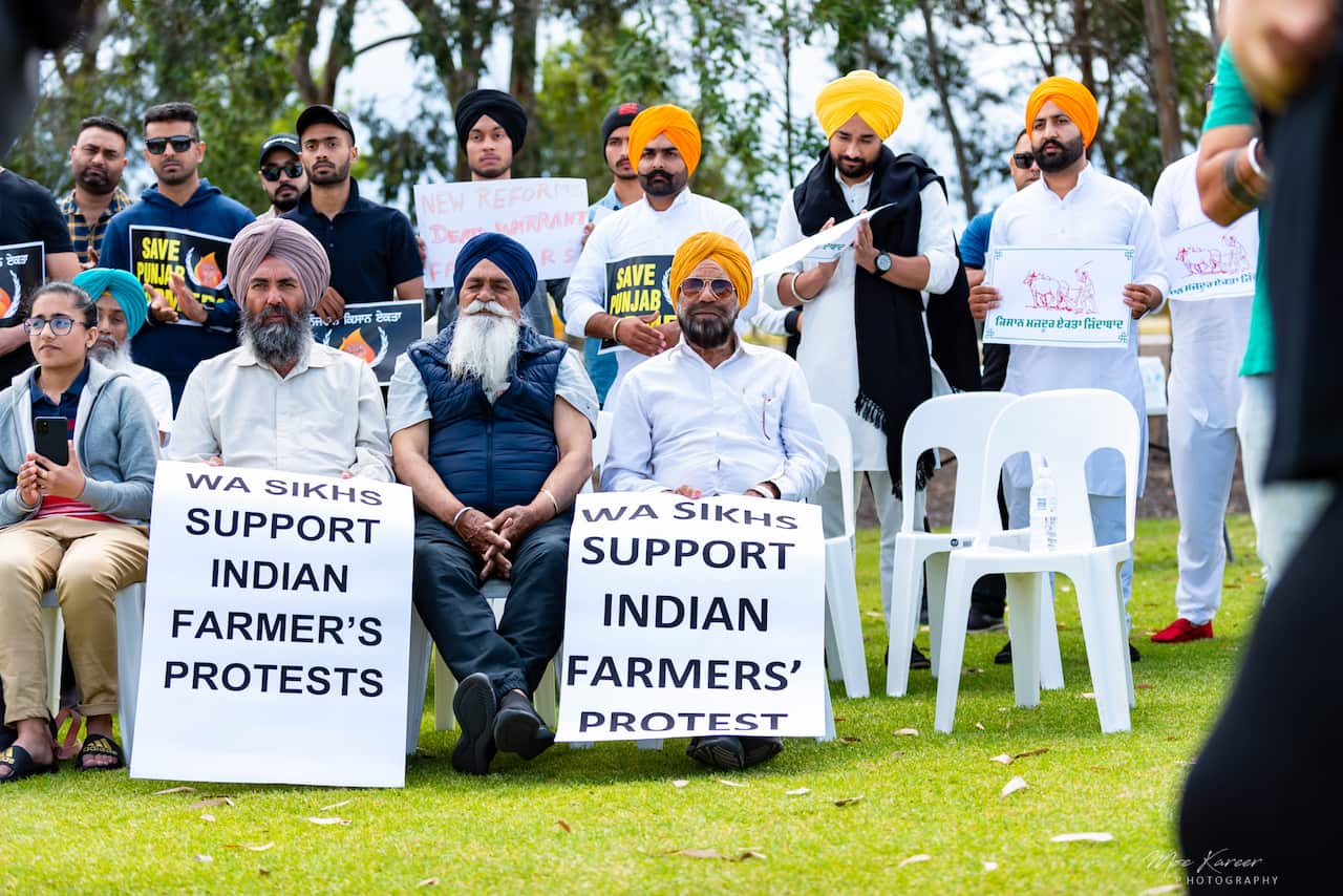 A peaceful demonstration was held at Perth this Sunday.
