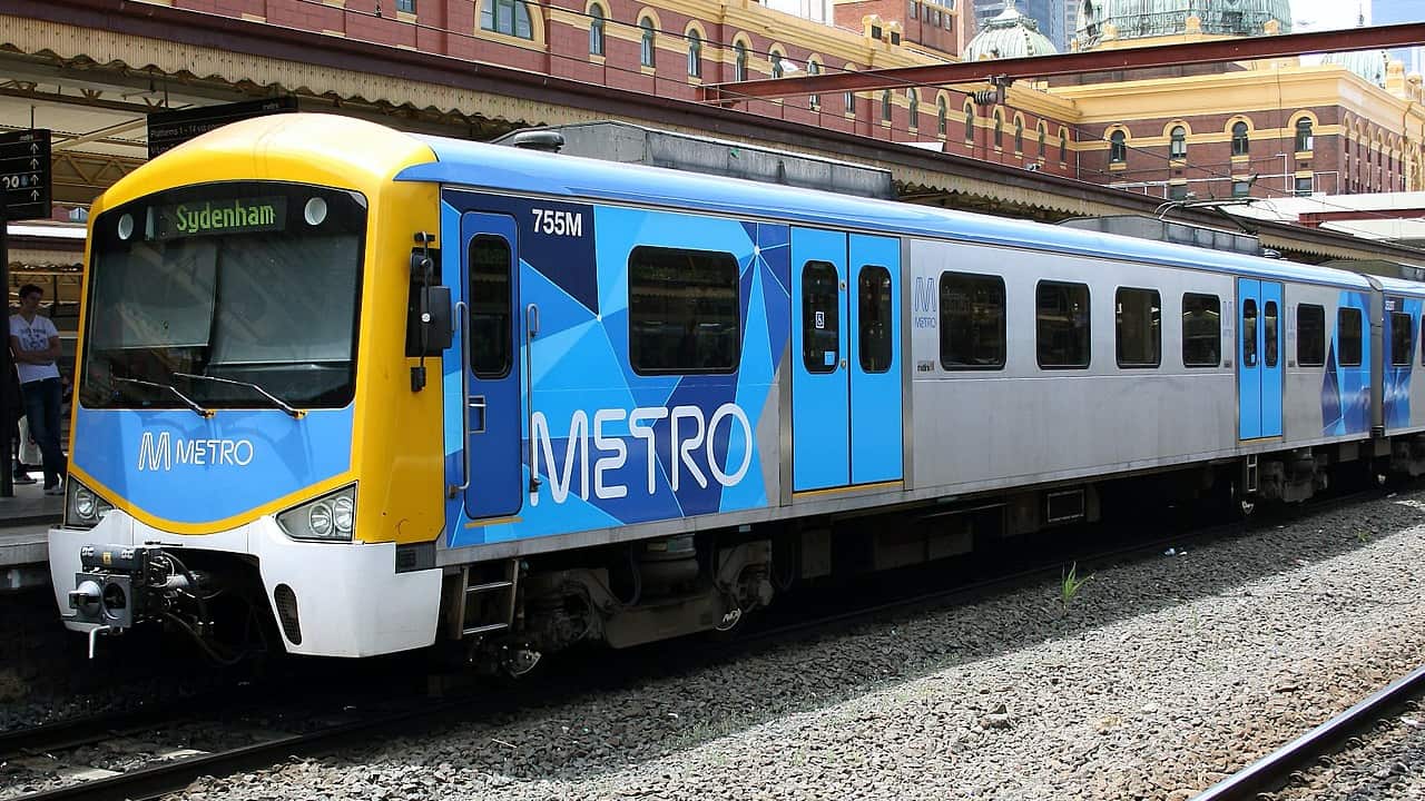 Metro train of Melbourne.