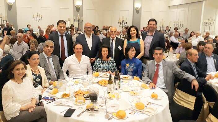 At the Federation of Greek Elderly Citizen Clubs of Melbourne and Victoria's Christmas Lunch. 