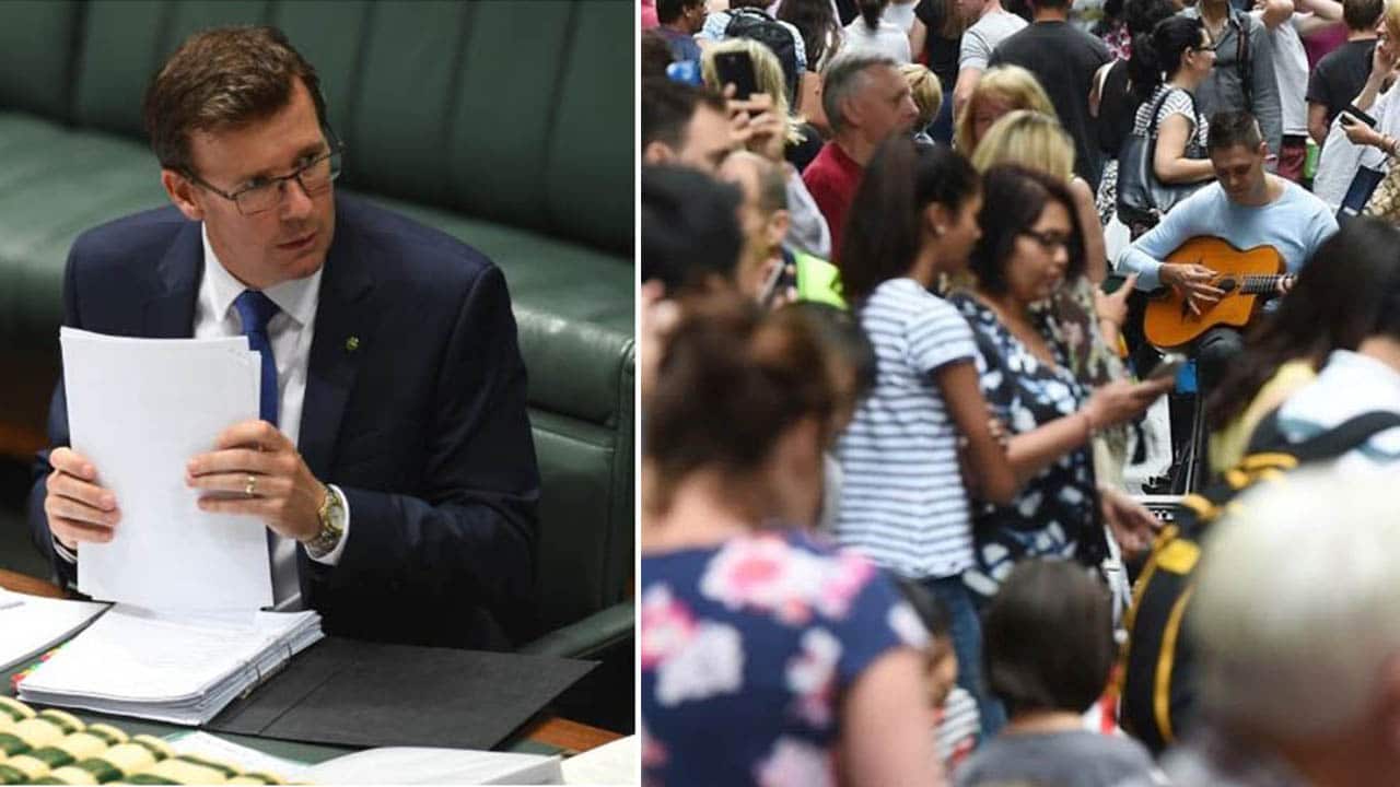 Australia's migrant intake has dropped to a 10-year low under Malcolm Turnbull. Citizenship Minister Alan Tudge wants stricter 'values' testing'.