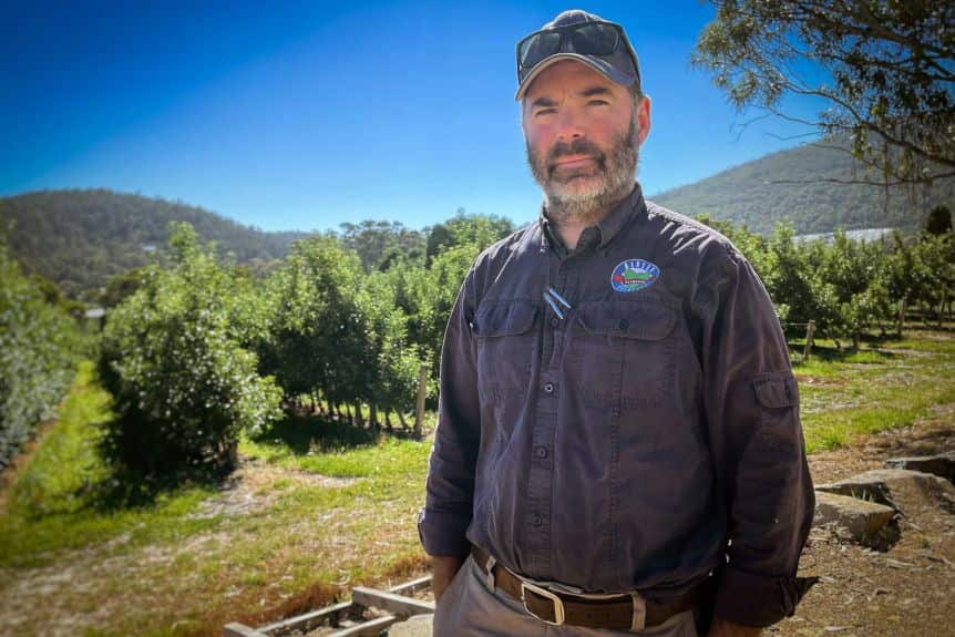 Tasmanian grower Howard Hansen