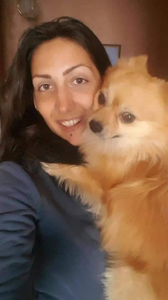 Barbara with her dog Paky