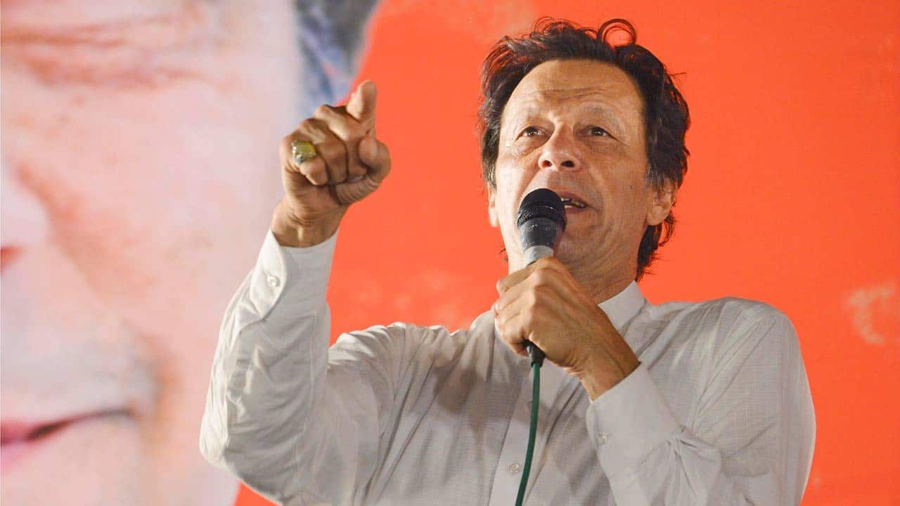 Imran Khan has claimed victory in the Pakistan elections.