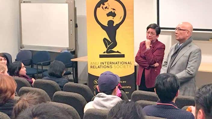 Philippine Ambassador to Australia Minda Calaguian-Cruz and her husband, former diplomat Luis T. Cruz