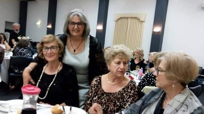 Volunteer Alexandra Kargiotis at "Pronia's" Christmas Party for the volunteers. 