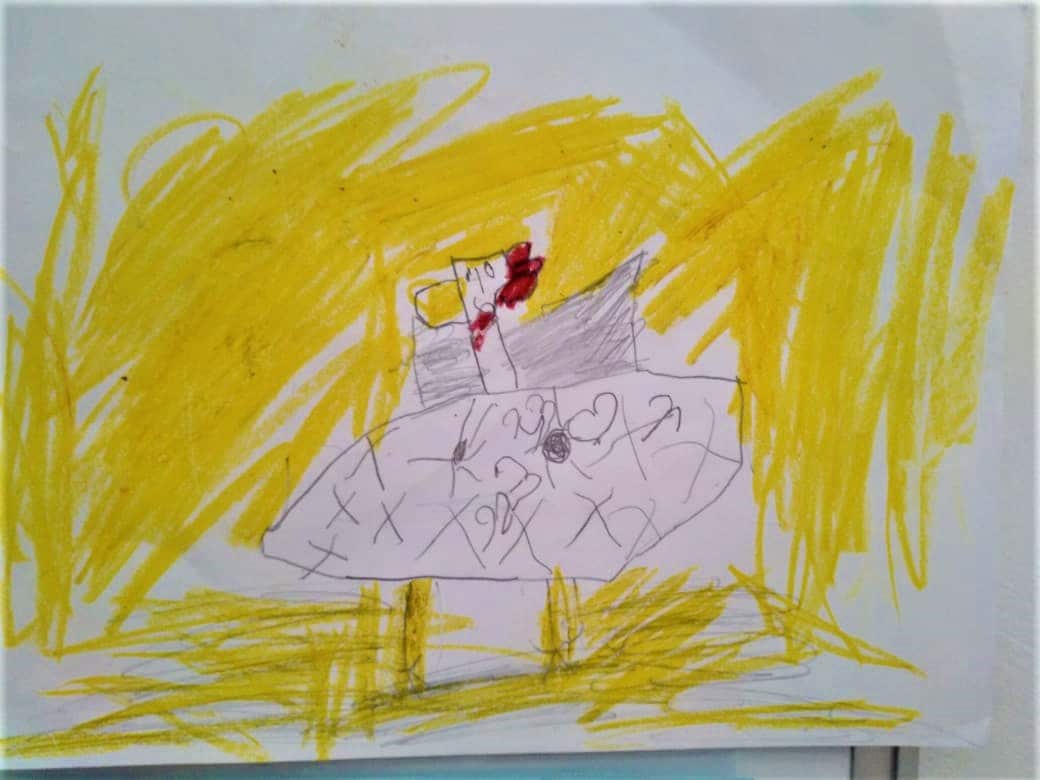 Ζωγραφιές από παιδιά του 28ου Νηπιαγωγείου στον δήμο Κάτω Πολεμίδια της επαρχίας Λεμεσού στην Κύπρο.