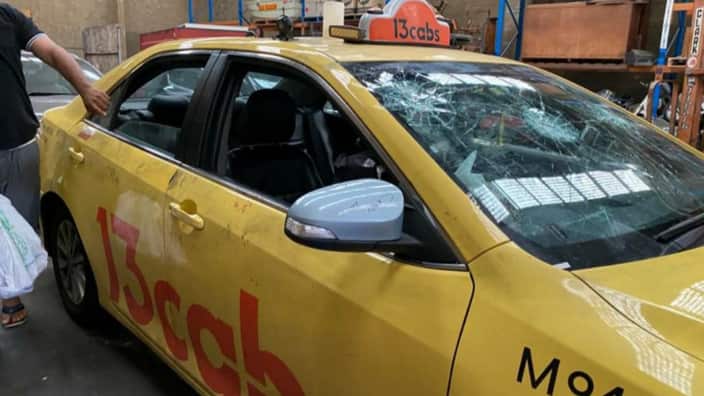 Taxi driver attacked