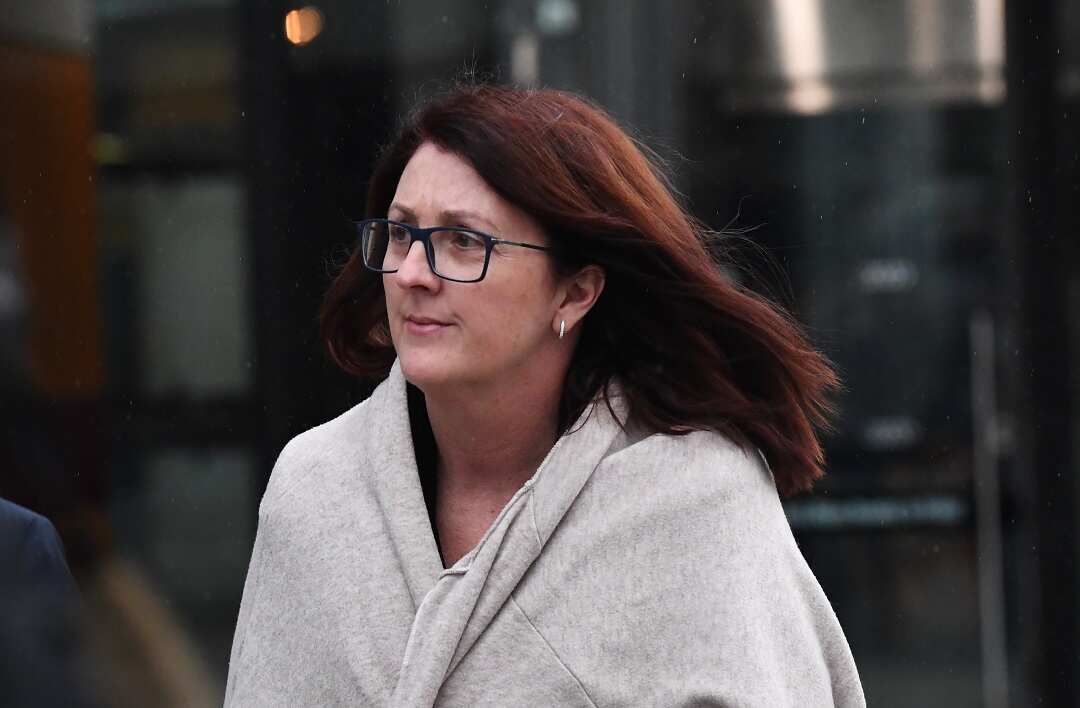 Nicole Smith after giving evidence at the Royal Commission.