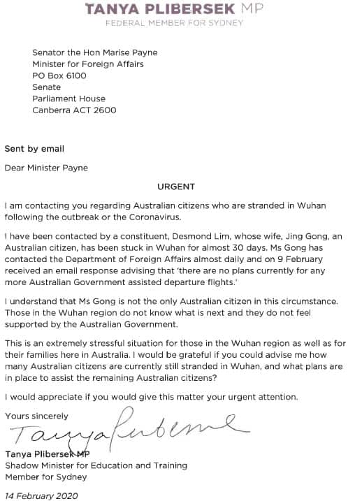 Tanya Plibersek's Urgent Letter to Minister Marise Payne