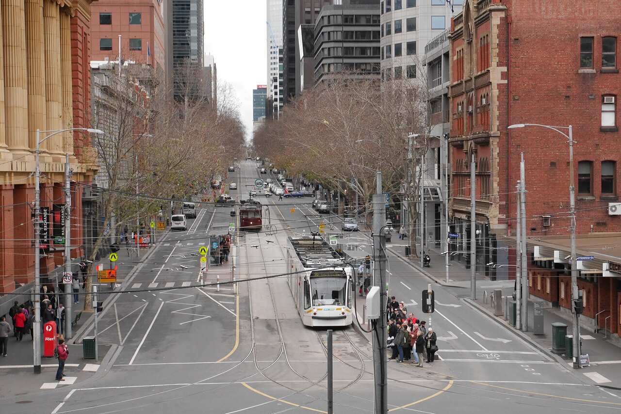 Melbourne CBD traffic 