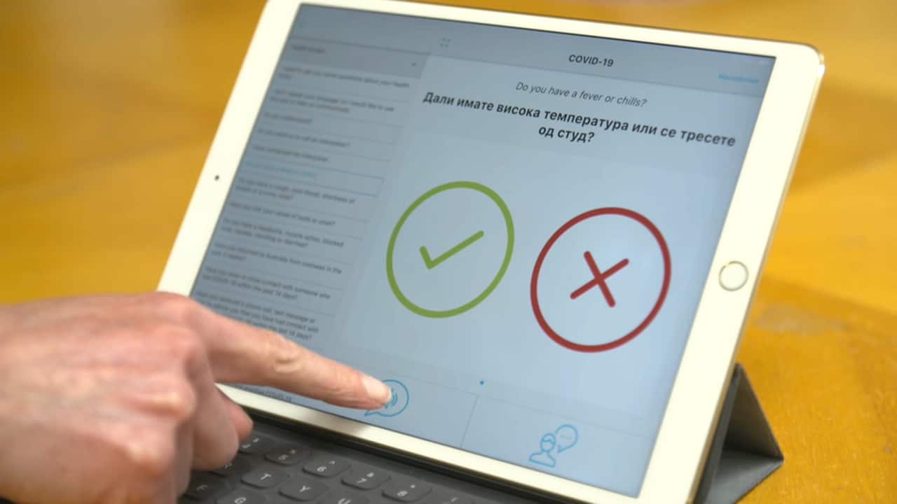 The CALD Assist app allows for questions and answers in language