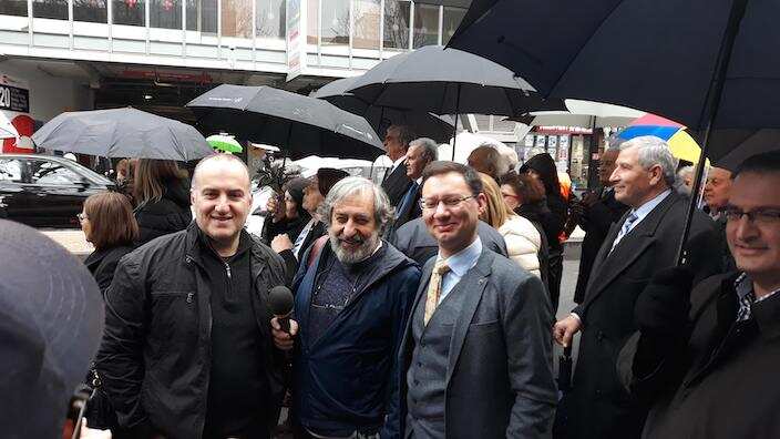 At the Peaceful Rally of Melbourne's Greeks on the occasion of the 45th Anniversary of the Turkish invasion of Cyprus. 