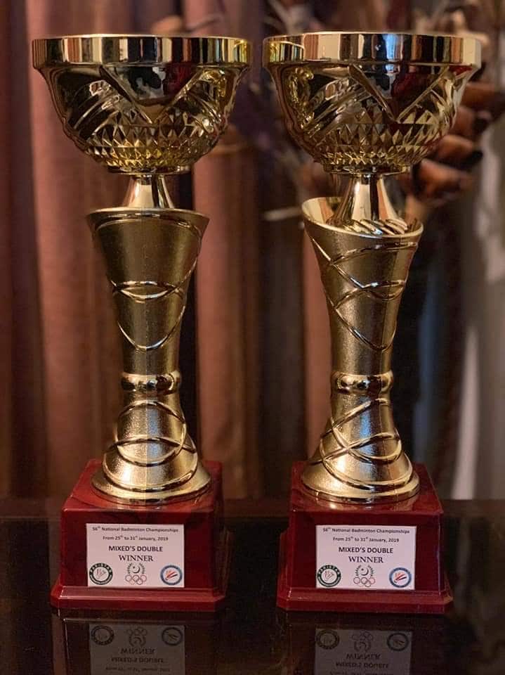 Sarah and Rizwan have won 56th National Badminton Championship in Pakistan in the mixed doubles category.